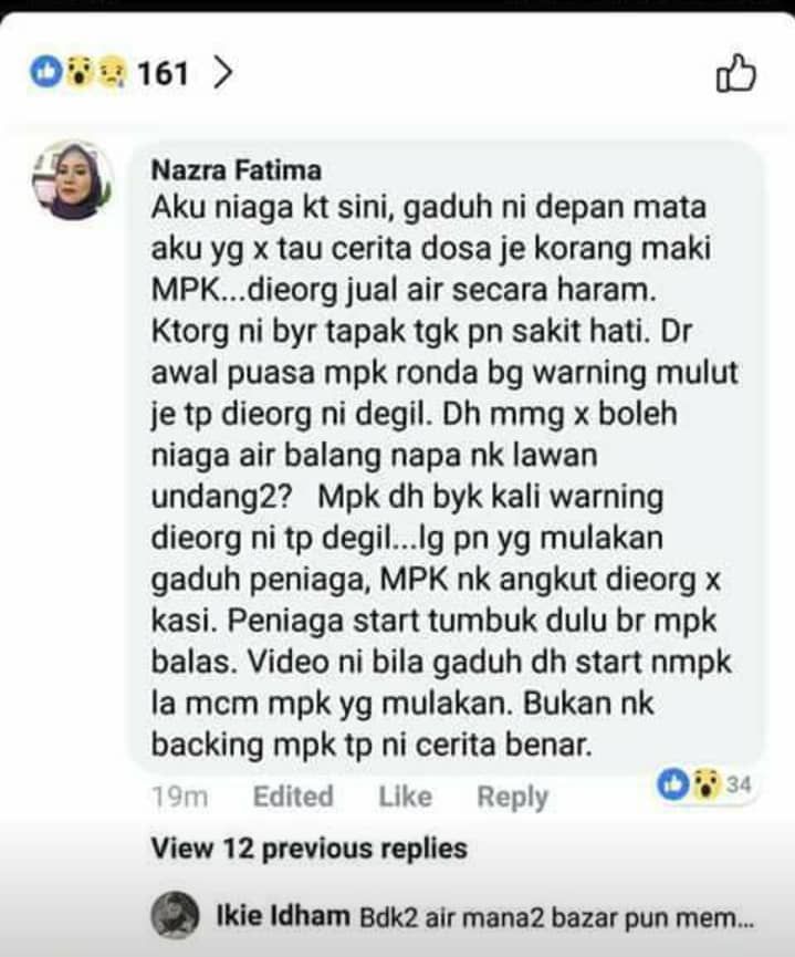 Peniaga pertahan tindakan anggota penguatkuasa MPK