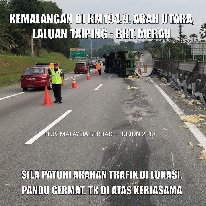 Trafik di lebuh raya utama mulai perlahan