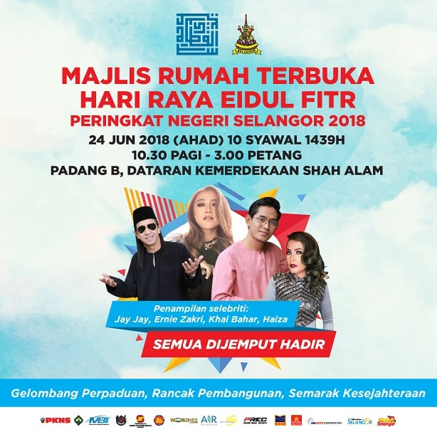 Jom meriahkan Rumah Terbuka Selangor, raya ke-10 ini!