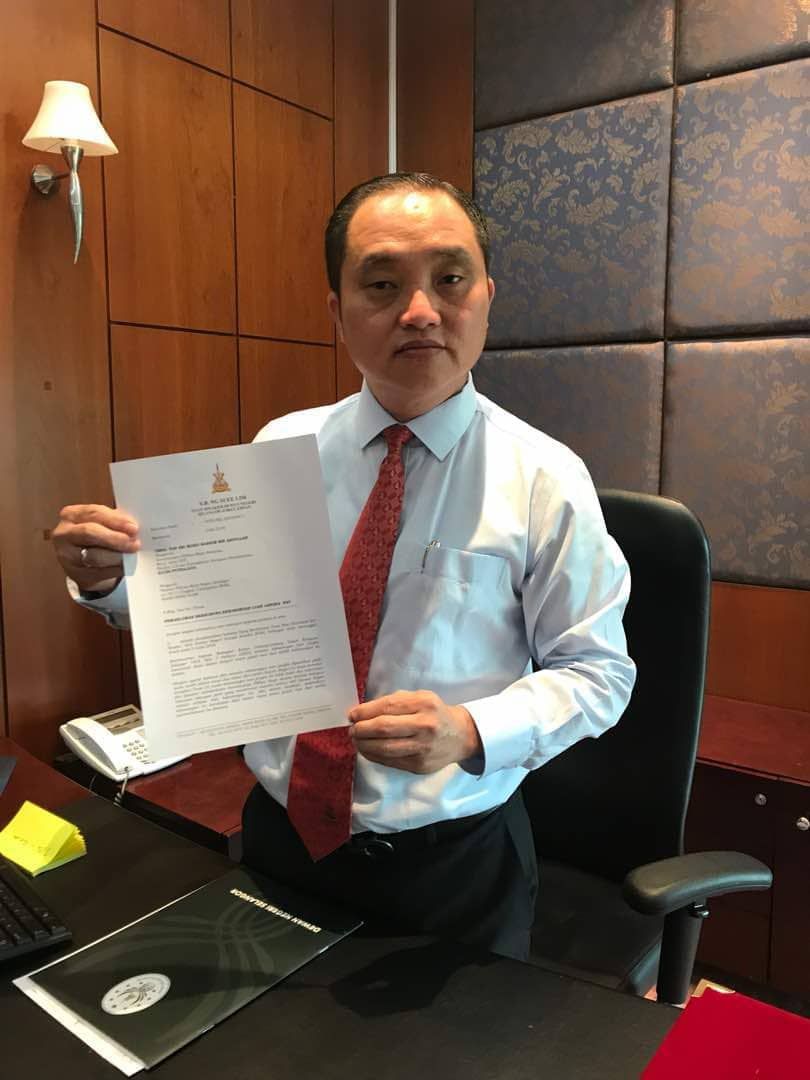 Speaker serah notis kekosongan DUN Sungai Kandis pada SPR