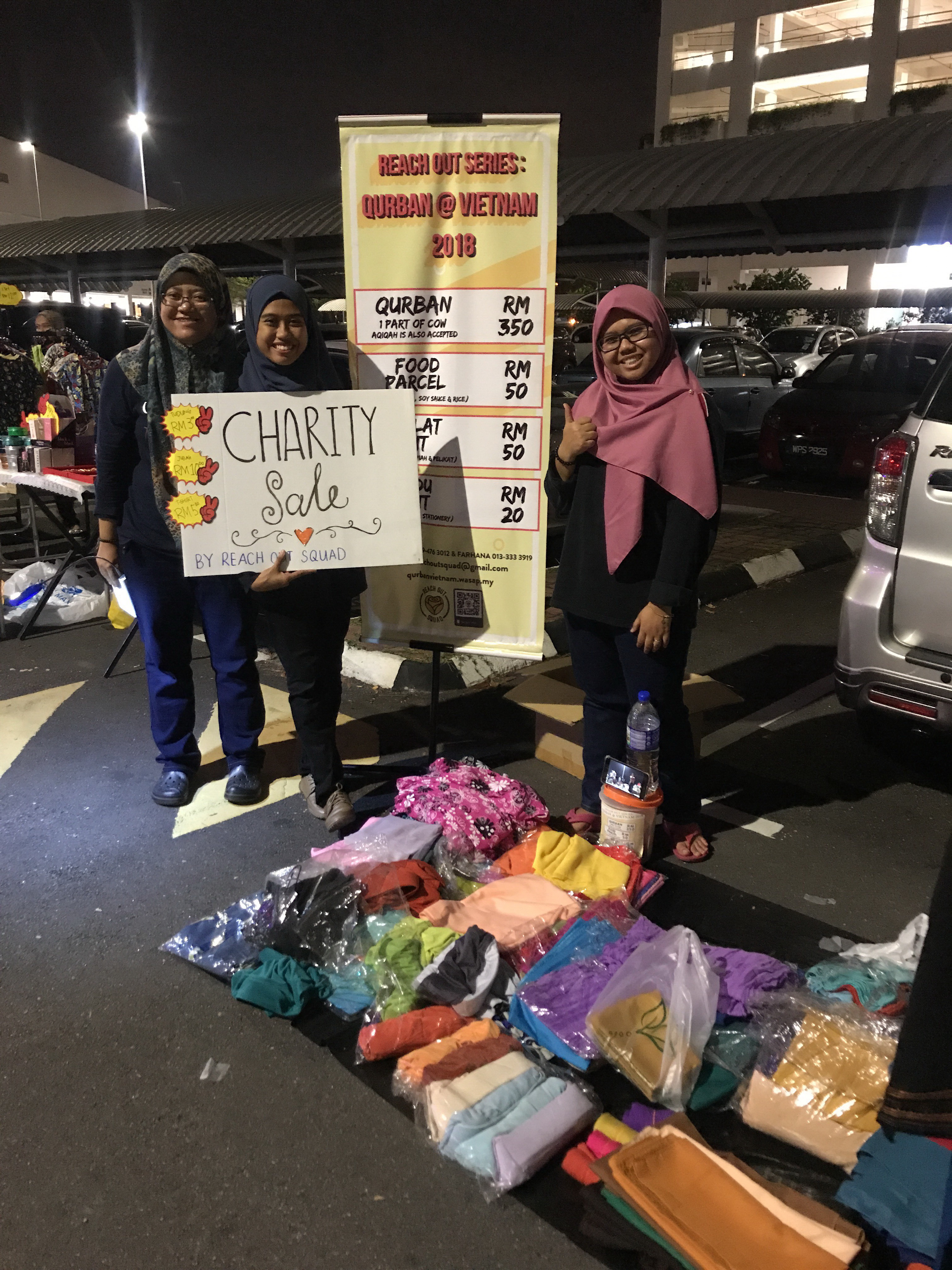 Jual tudung semurah RM3 demi misi korban di Vietnam