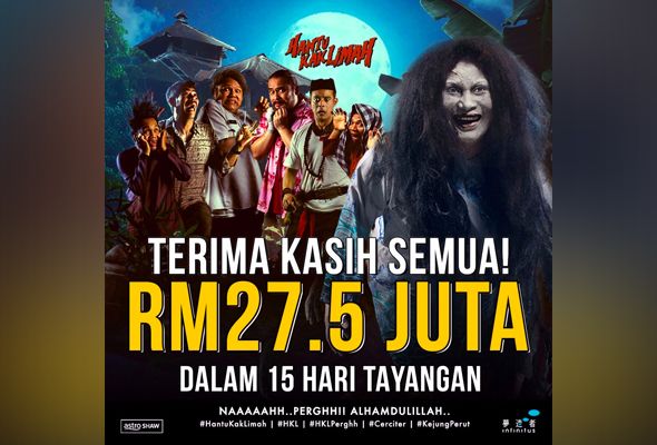 Filem Hantu Kak Limah kutip hampir cecah RM30 juta
