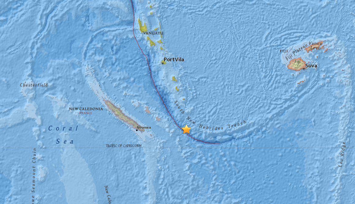 Gempa bumi kuat 7.1 skala richter gegar New Caledonia