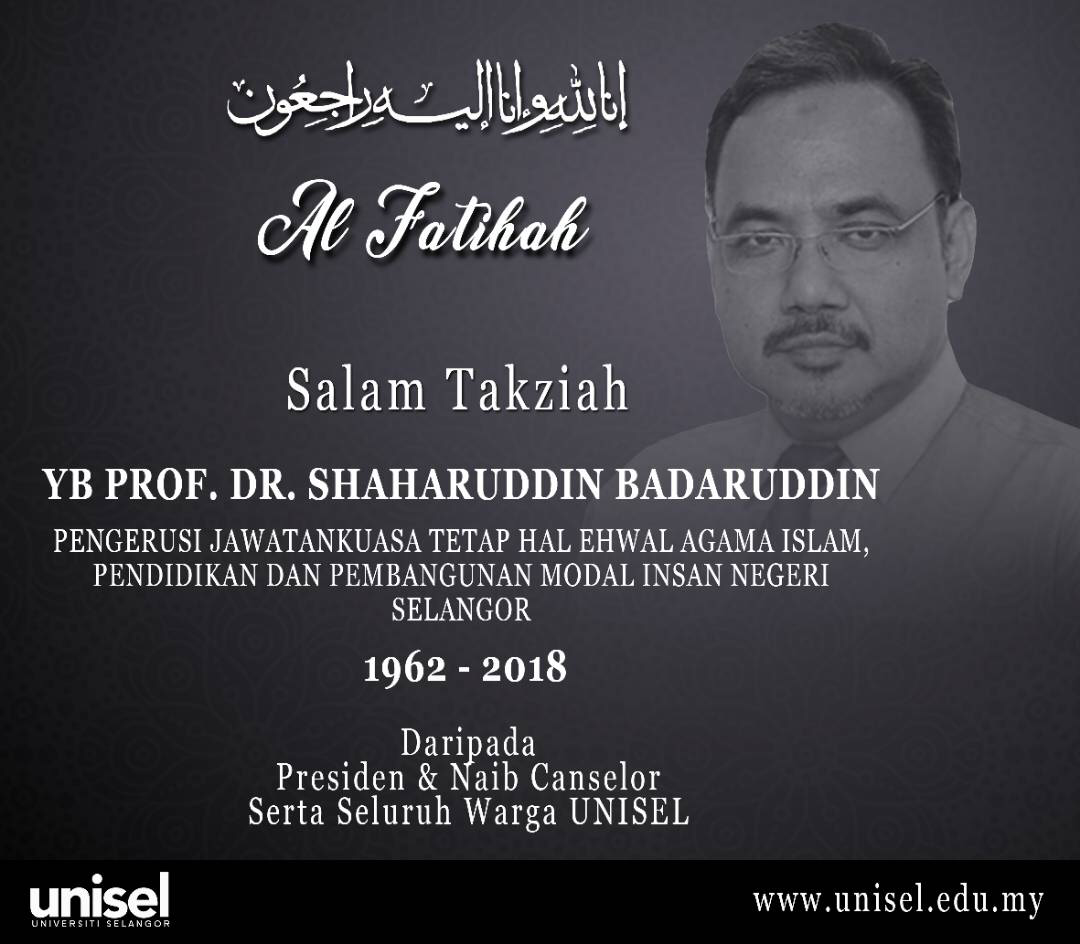 Prof Dr Shaharuddin permata yang dirindui