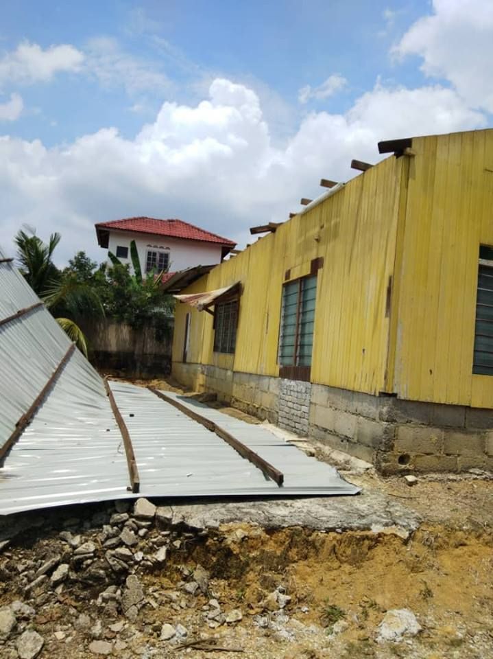 YIDE bantu mangsa ribut, bumbung rumah tercabut