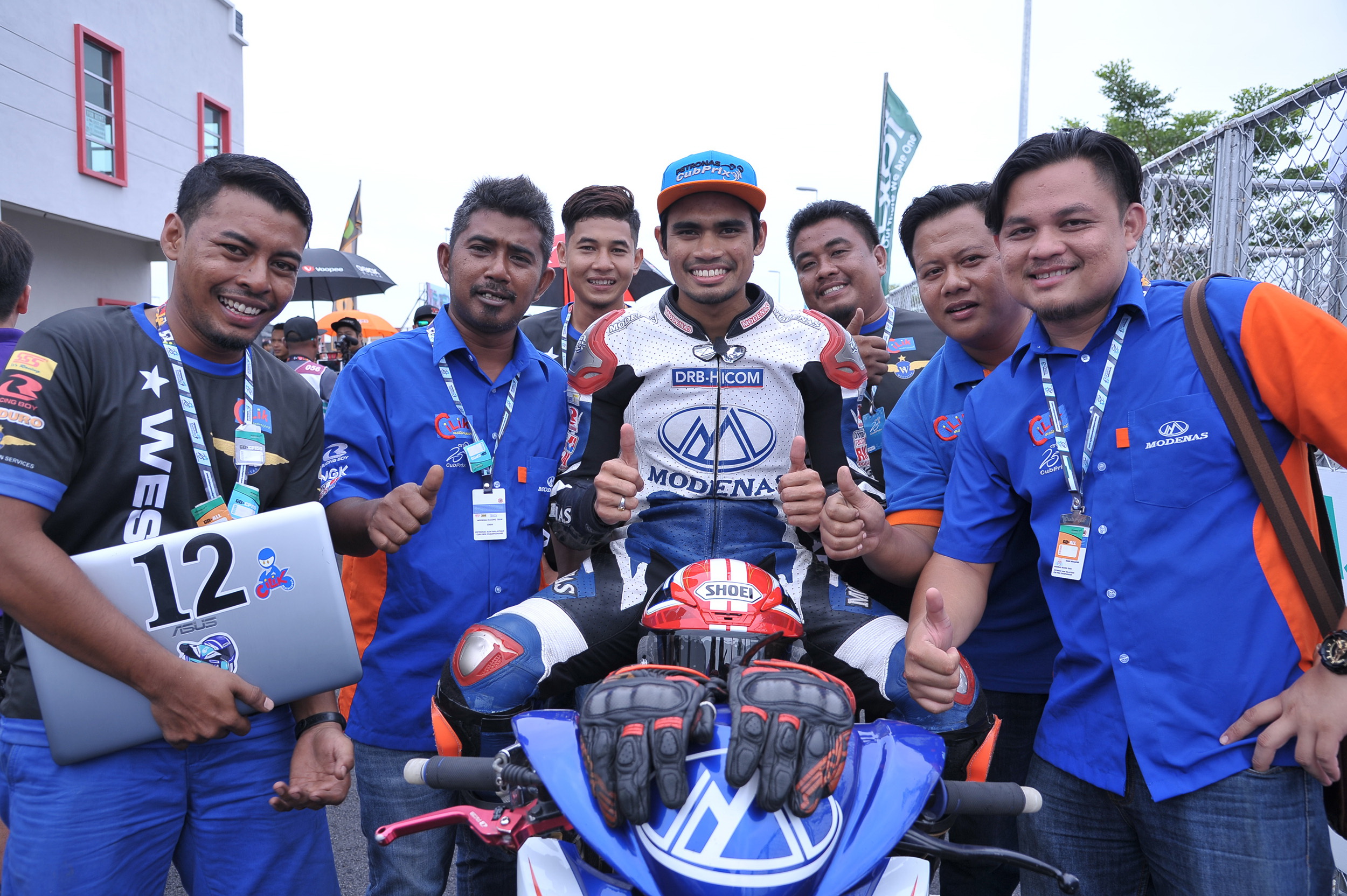 Cub Prix: Luqman sandaran Modenas Racing Team