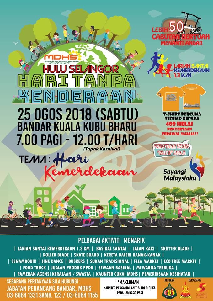 MDHS anjur Hari Tanpa Kenderaan pada 25 Ogos