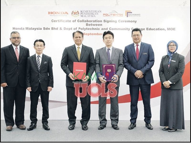 Honda Malaysia meterai CoC bersama KPM, Kolej Komuniti