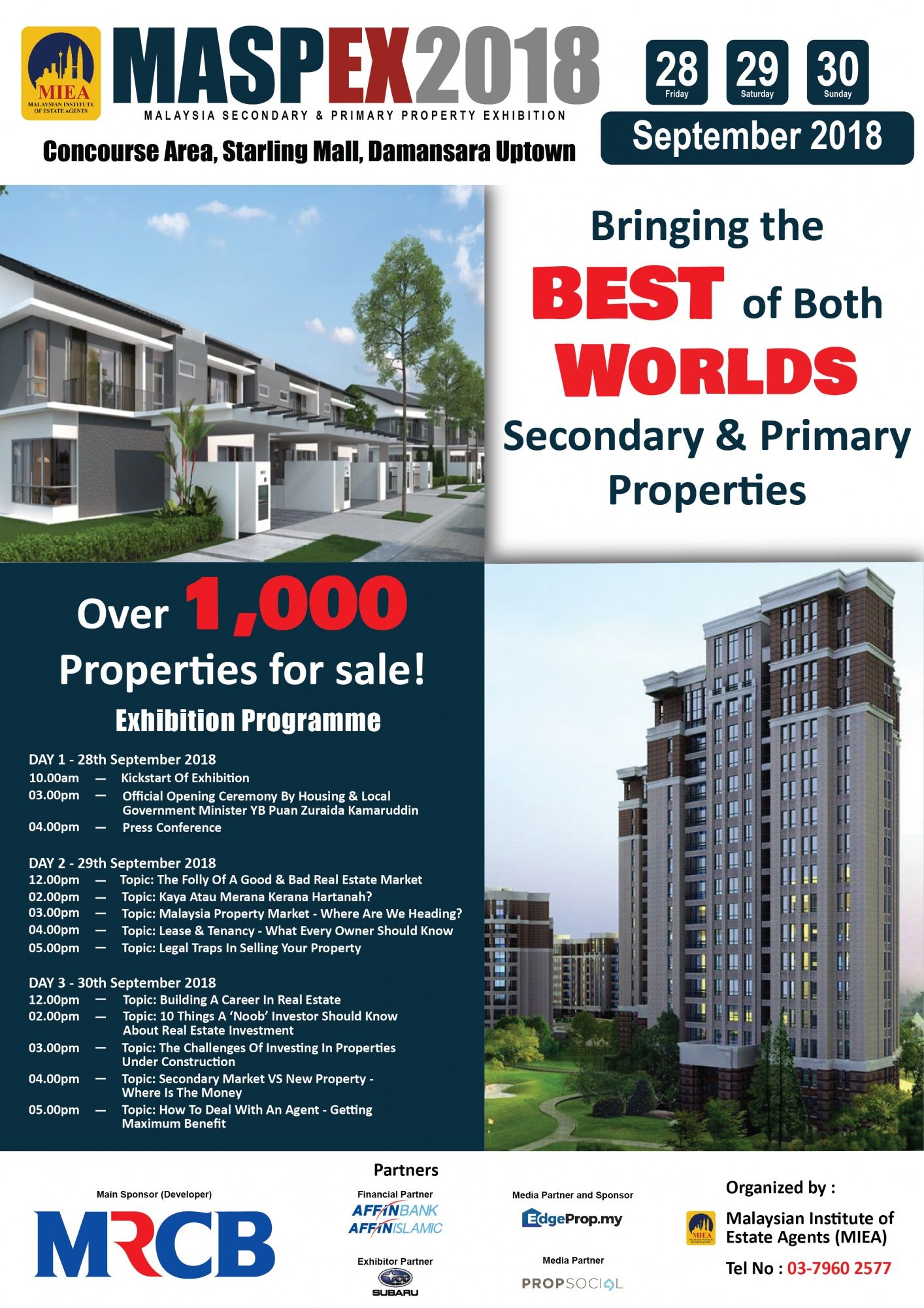 MASPEX 2018 tawar lebih 1,000 hartanah