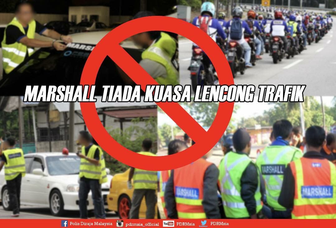 Polis: Marshal tiada kuasa beri arahan trafik jalan raya