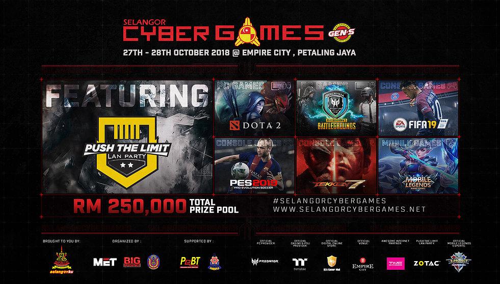 Selangor Cyber Games 2018 medan tumpuan pemain eSports