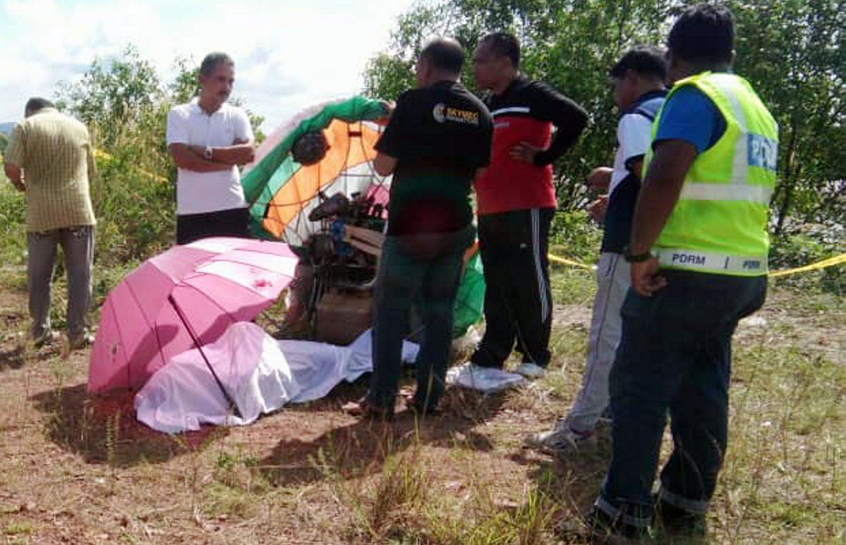 Paraglider maut terjatuh sungai selepas enjin alami masalah