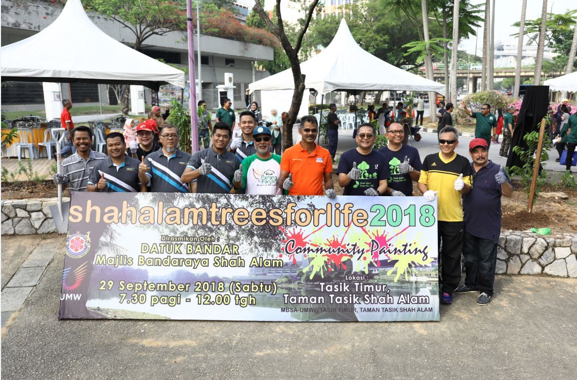 MBSA, UMW Corporation jaya Shah Alam Trees For Life 2018
