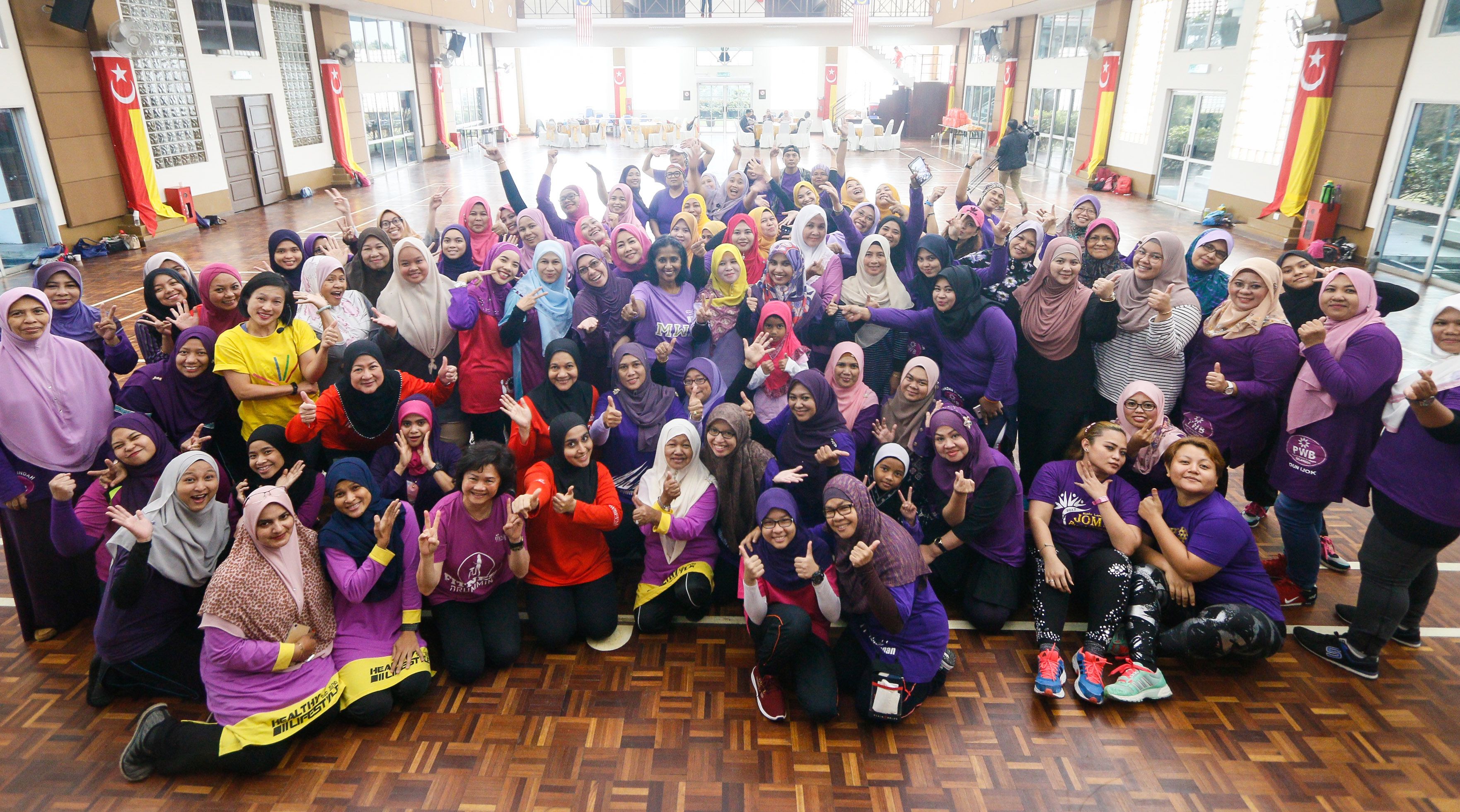 Jom Sihat PEKAWANIS, ajar teknik senaman kreatif