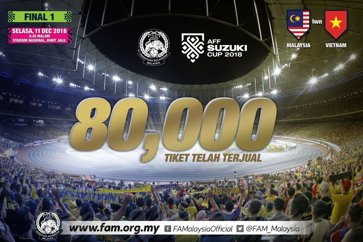 80,000 tiket final Piala AFF Suzuki habis dijual
