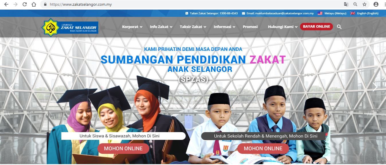 LZS buka permohonan bantuan pendidikan