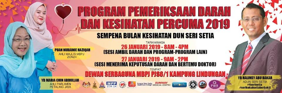 Pemeriksaan darah percuma 100 peserta awal