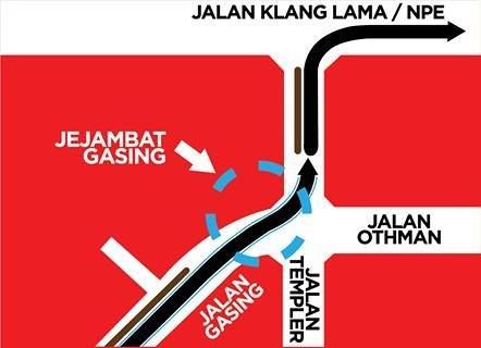 Laluan kontra Jejambat Gasing dibuka