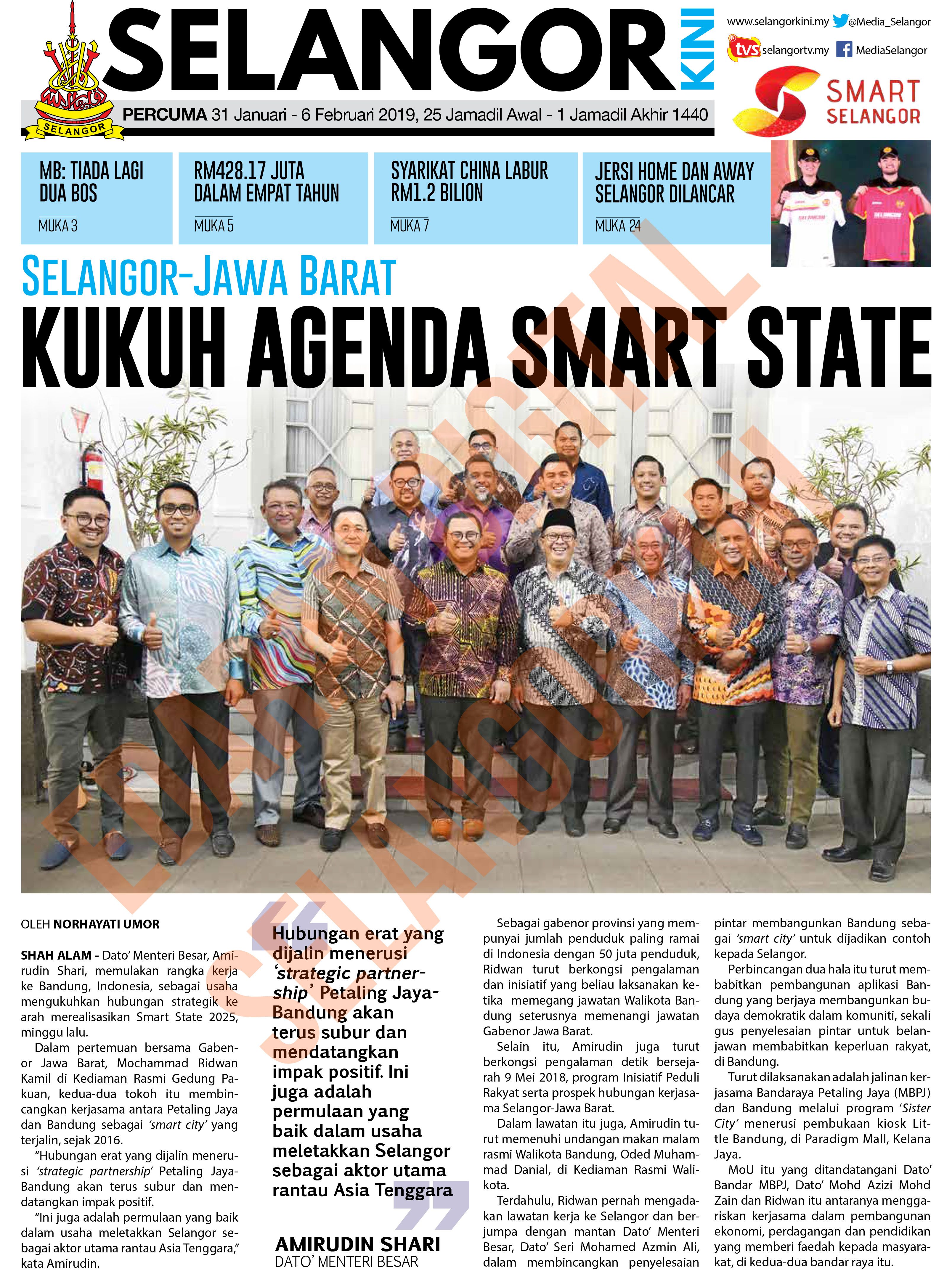 SelangorKini 30 Januari - 6 Februari 2019