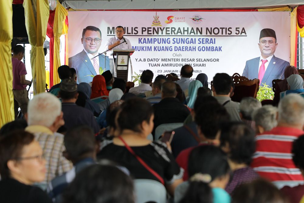 Kampung Sungai Serai residents receives long awaited Notice 5A