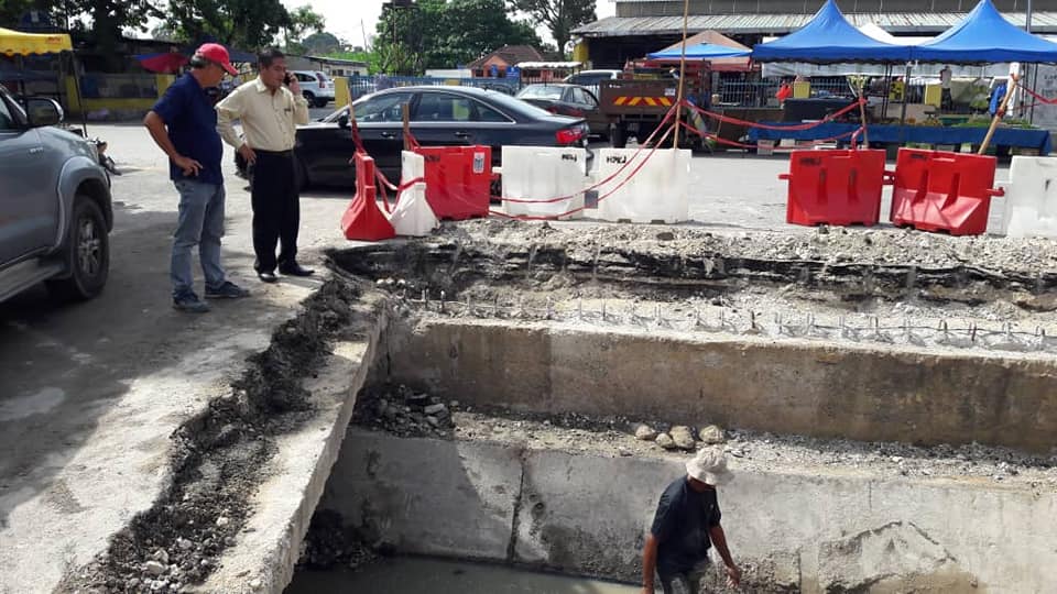 Arwah sempat lawat tapak kerja baik pulih jalan