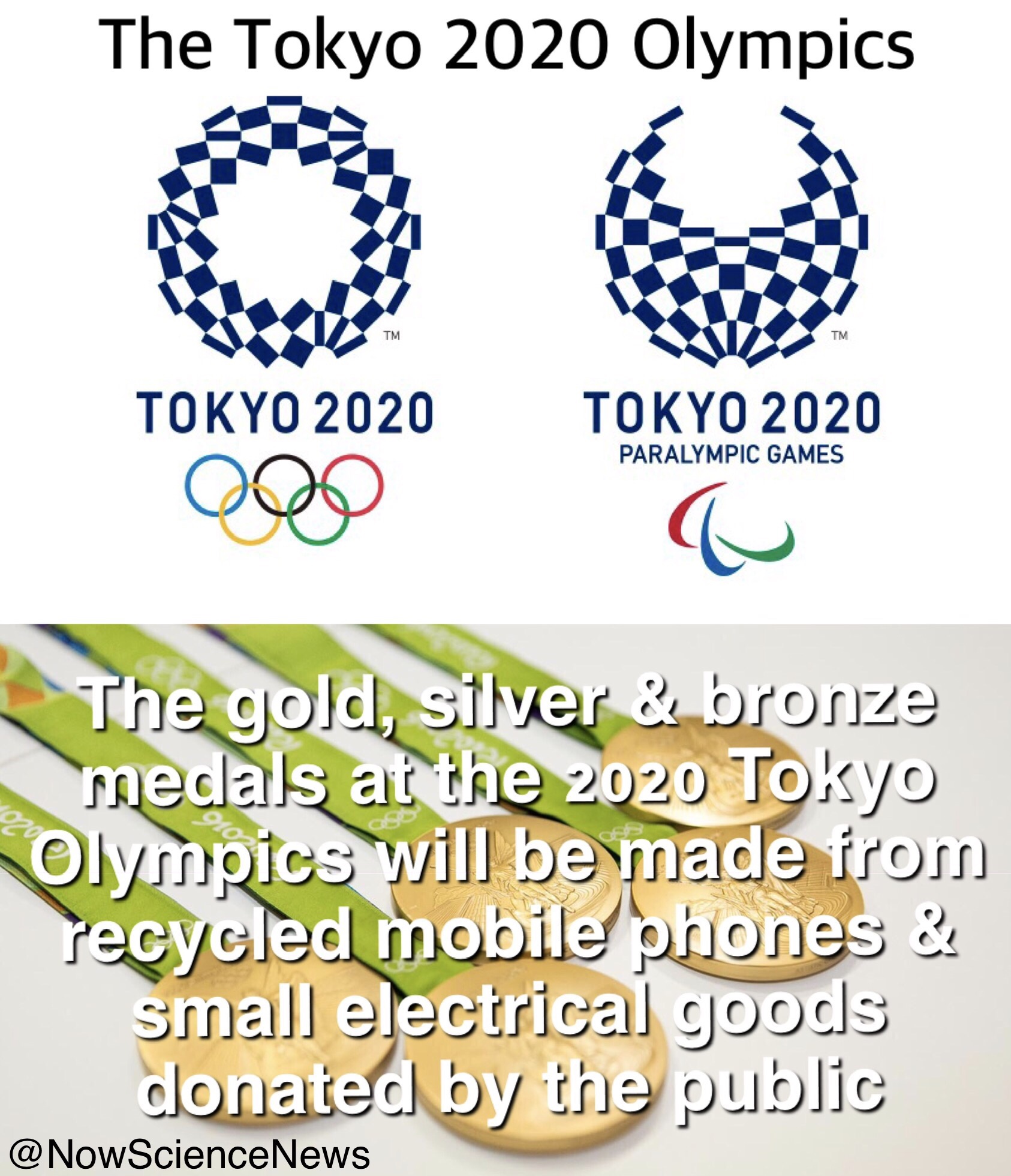 Tokyo 2020: Pingat diperbuat daripada sisa kitar semula
