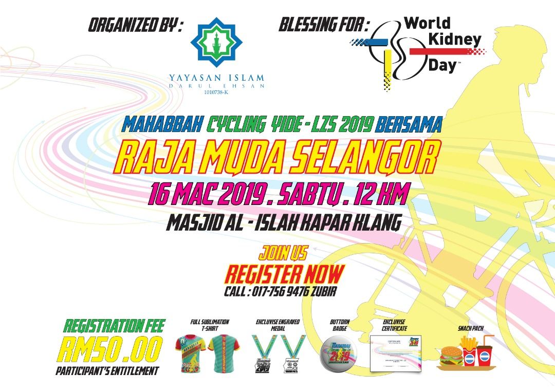 Mahabbah Cycling 2019, kayuhan amal kumpul dana