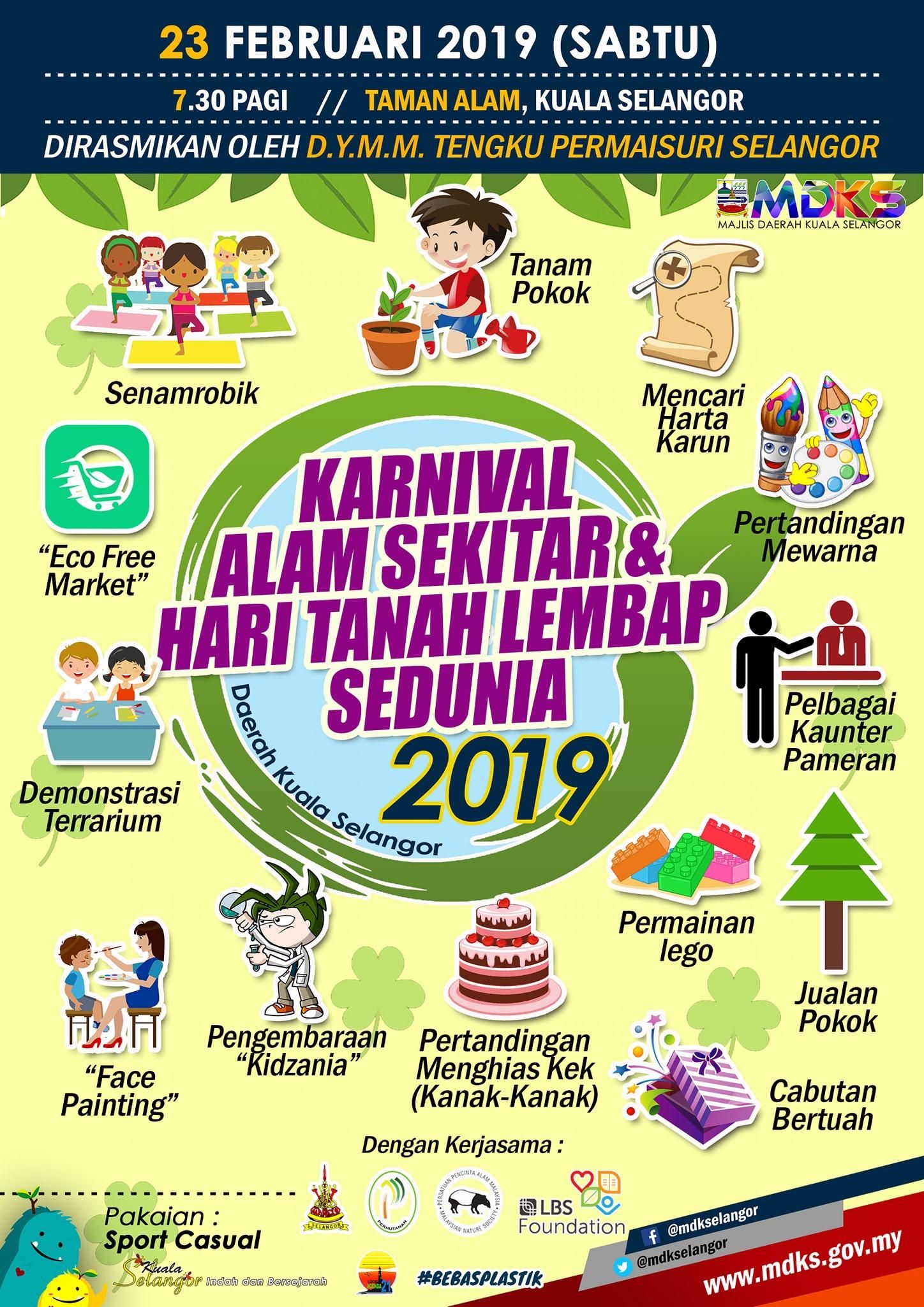 MDKS anjur Karnival Alam Sekitar dan Hari Tanah Lembab Sedunia 2019