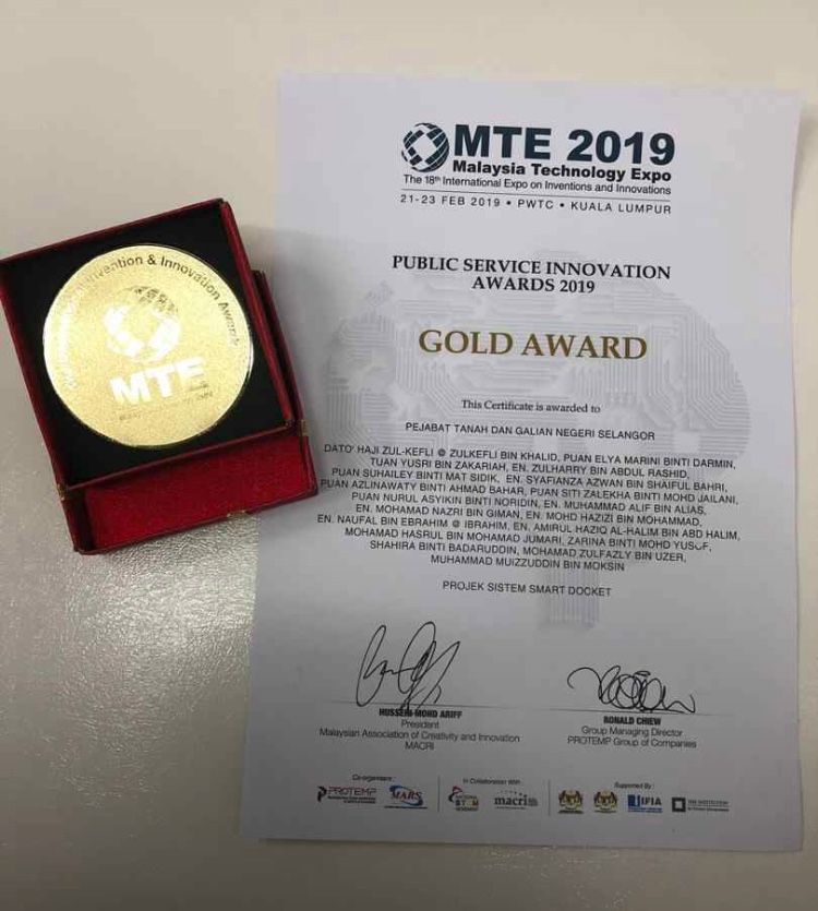 Inovasi Smart Docket raih Anugerah Emas