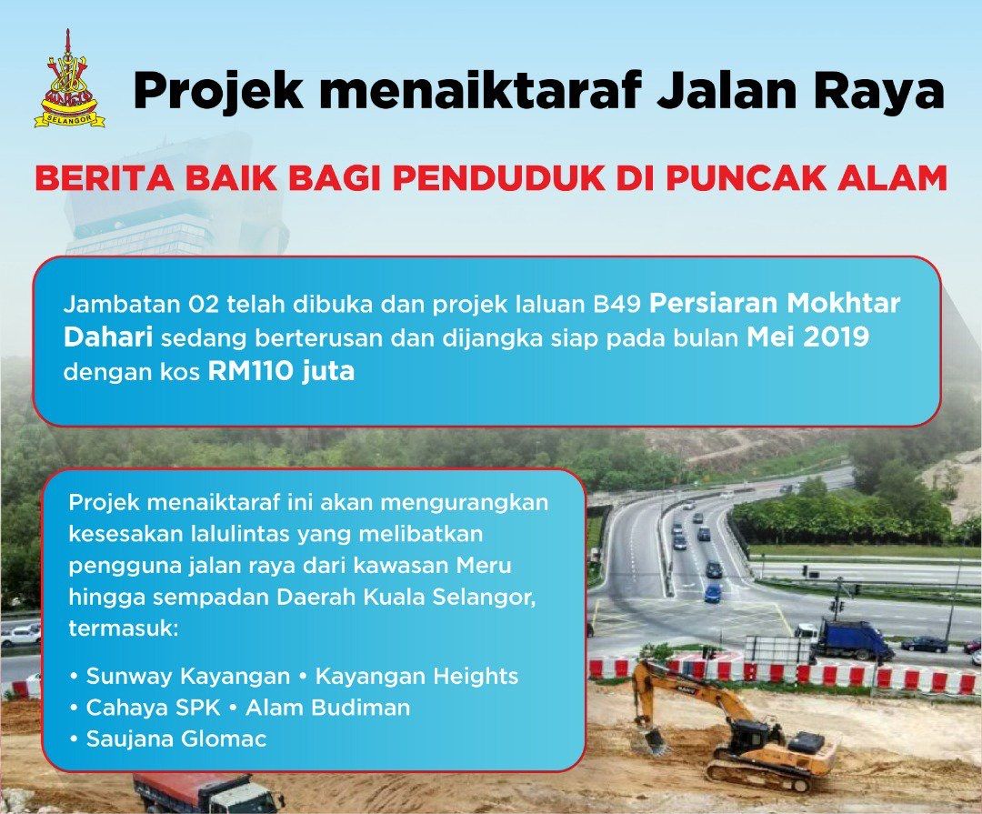 Penduduk Puncak Alam lega jambatan baru dibuka