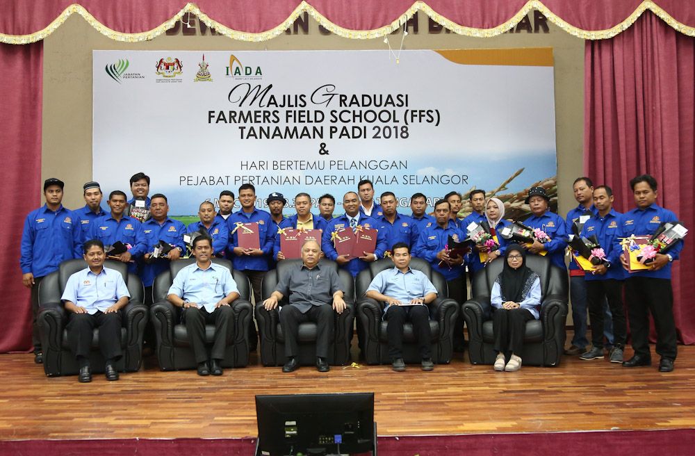 19 pengusaha padi tamat kursus di Farmers Field School