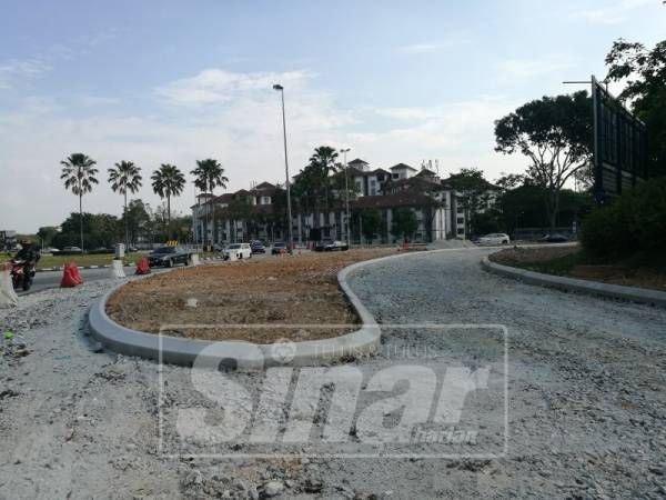 Kerja naik taraf bulatan Kota Kemuning siap Mac ini