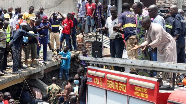 9 maut dalam insiden bangunan runtuh di Nigeria