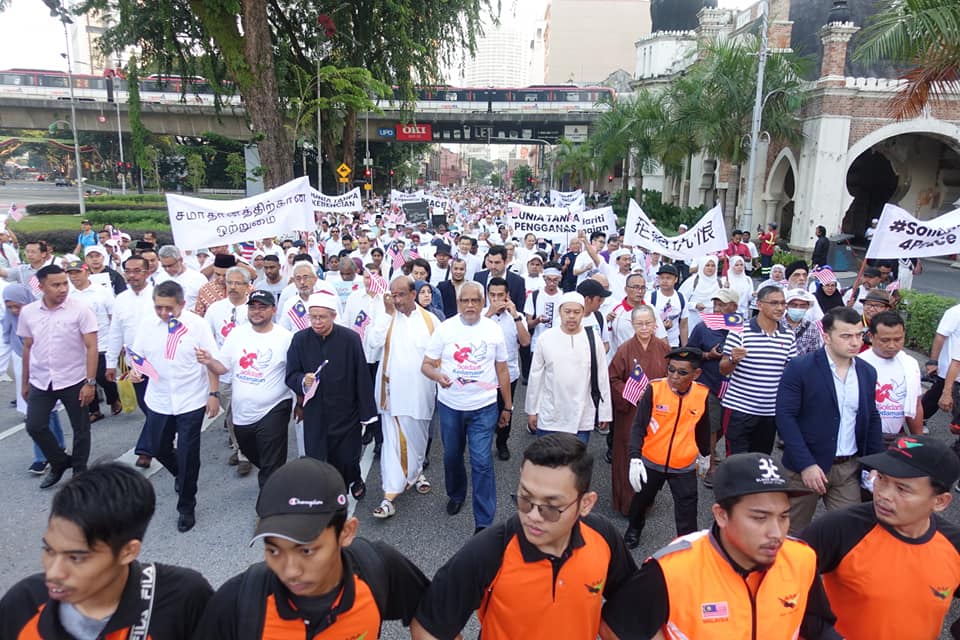 Himpunan Solidariti: Wakil agama sampai mesej senada untuk kedamaian