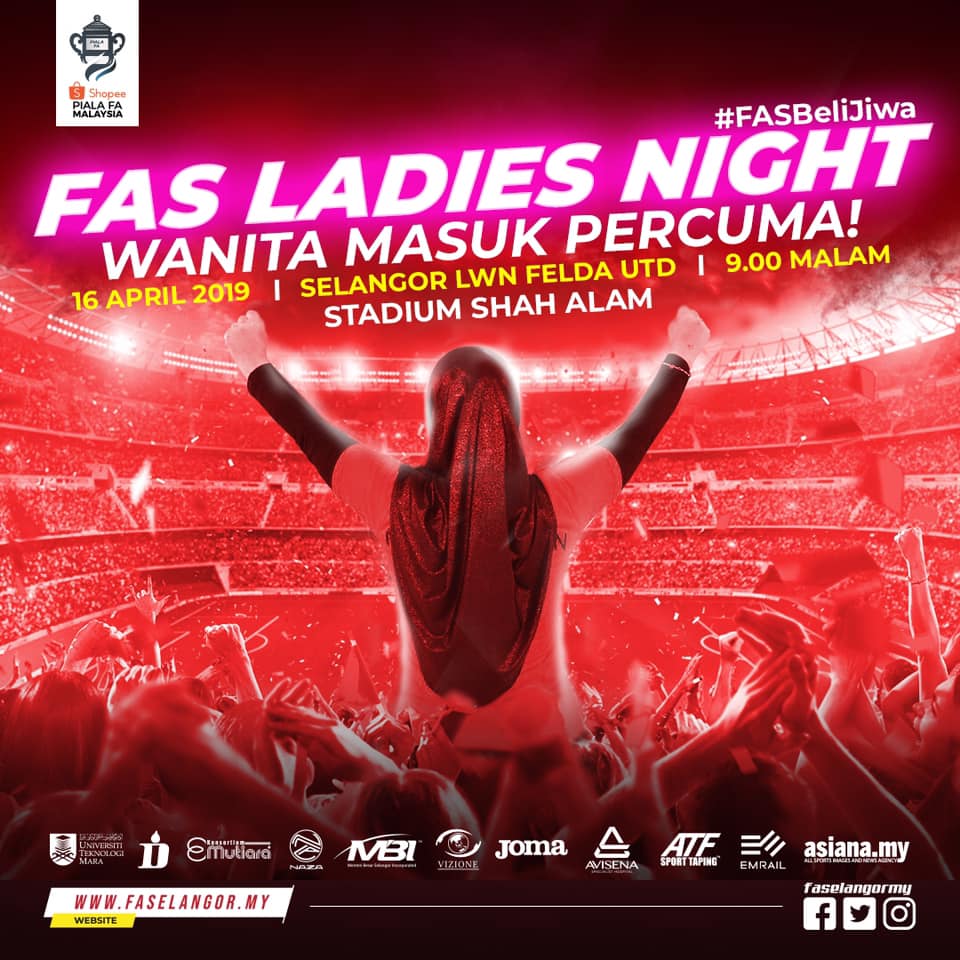 Tiket percuma sempena FAS Ladies Night, hargai penyokong wanita