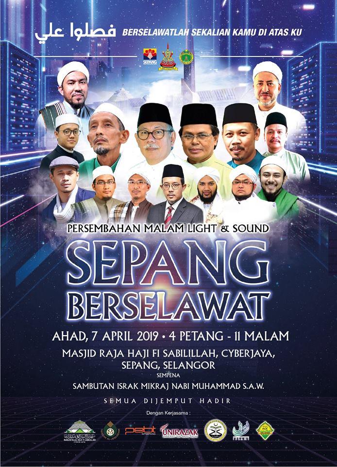 Orang ramai dijemput meriahkan Sepang Berselawat malam ini