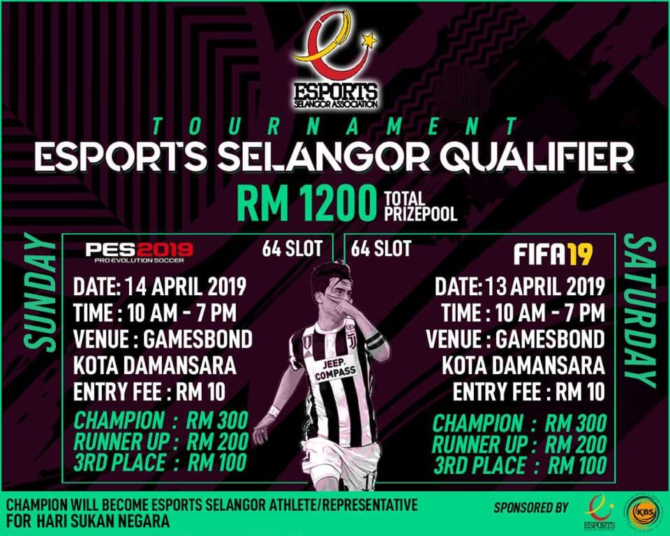 Rebut RM1,200 di Tournament Esports Selangor Qualifier 