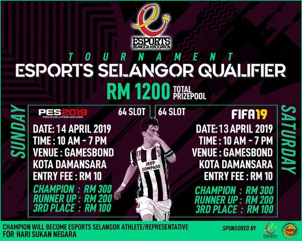 Rebut RM1,200 di Tournament Esports Selangor Qualifier