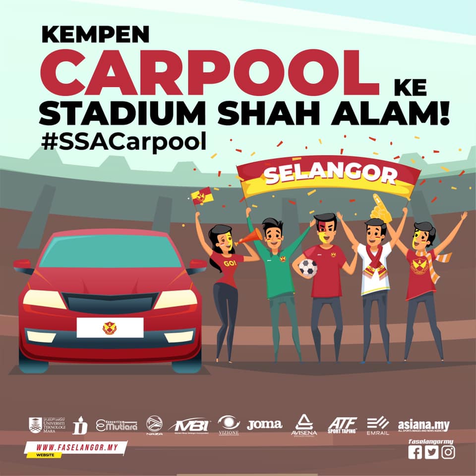 FAS lancar #SSACarpool, galak penyokong kongsi kenderaan