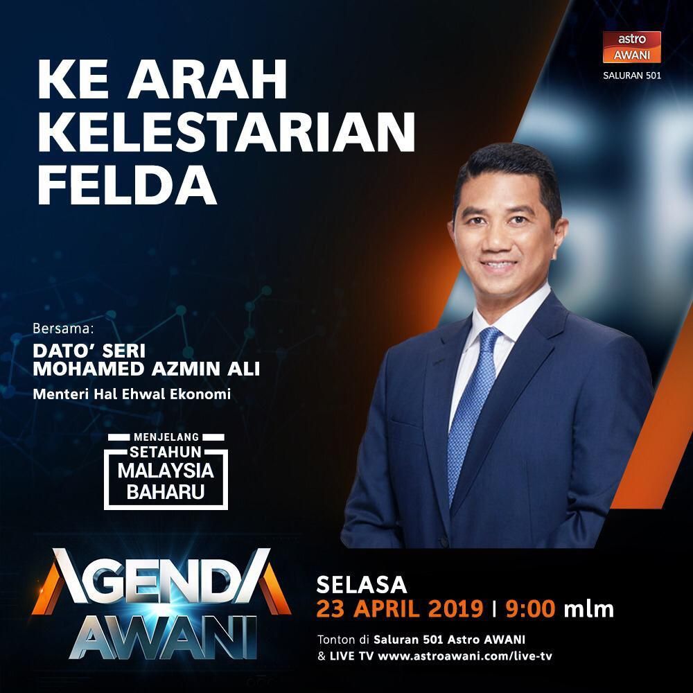 Azmin hurai lanjut isu FELDA malam ini