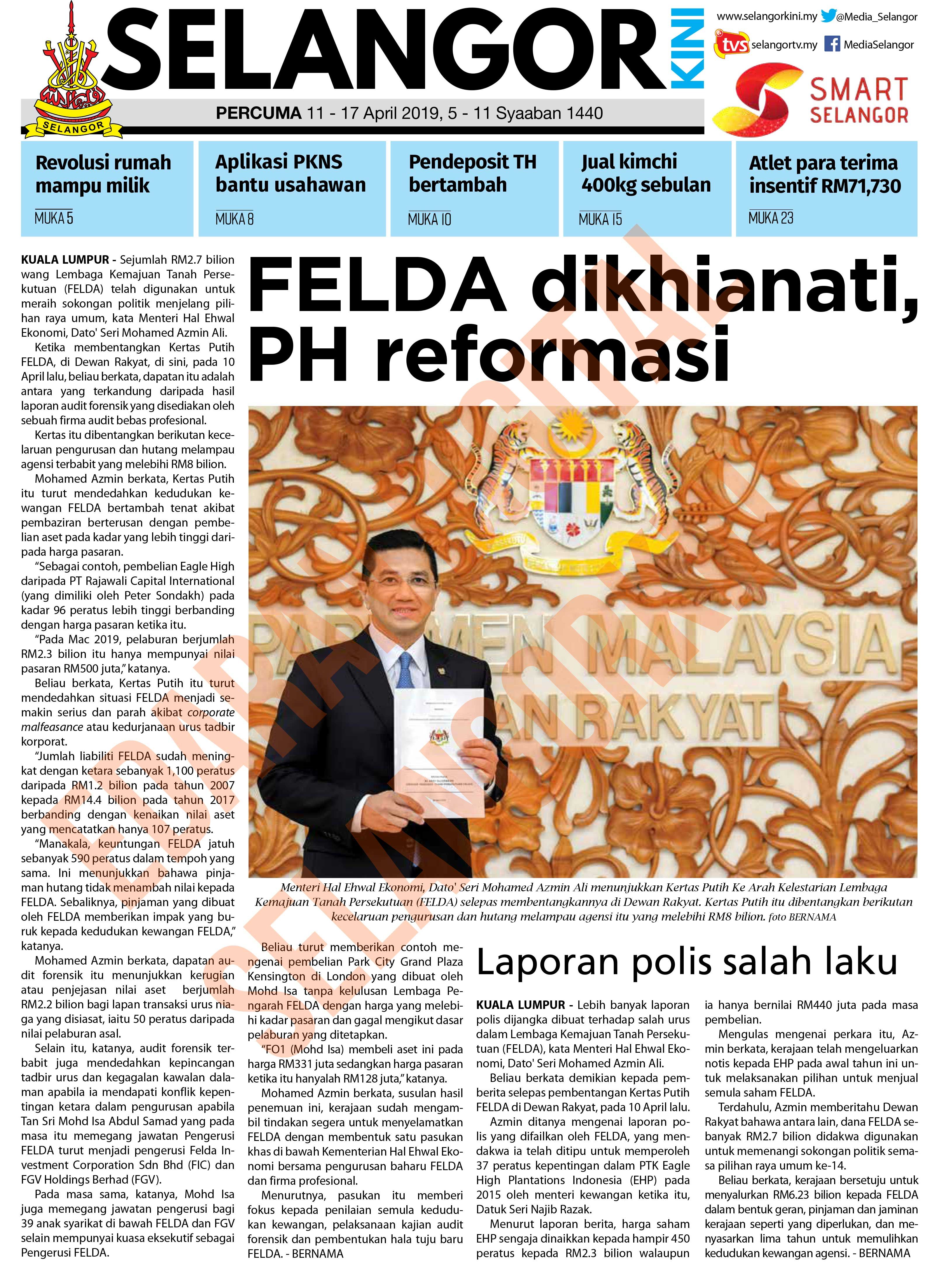 SelangorKini 11 - 17 April 2019