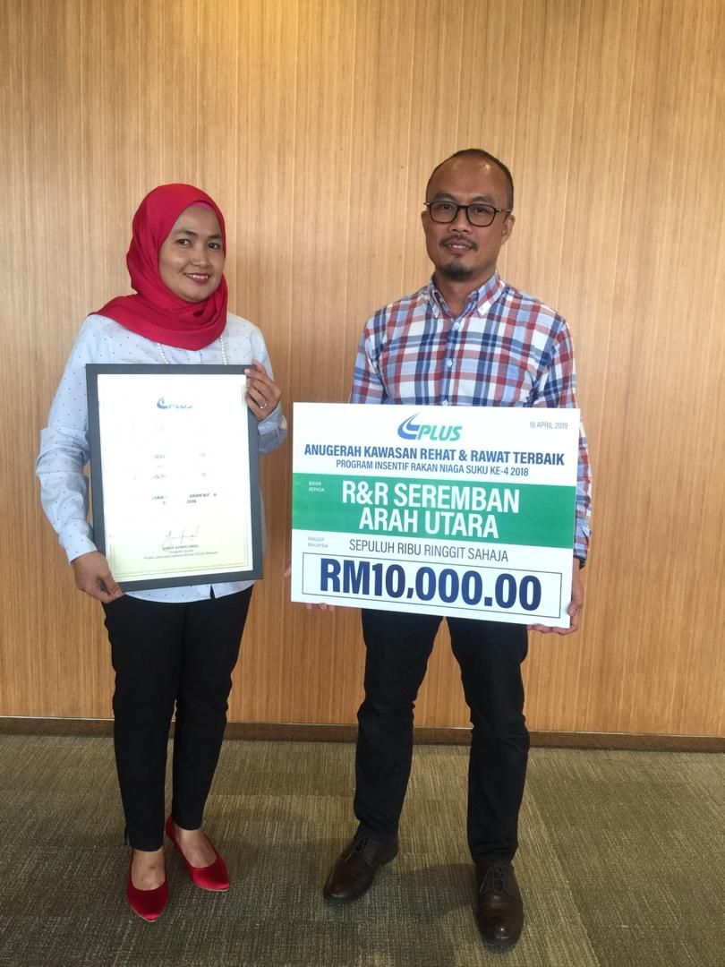 Seremban arah utara dinobat R&R terbaik 2019