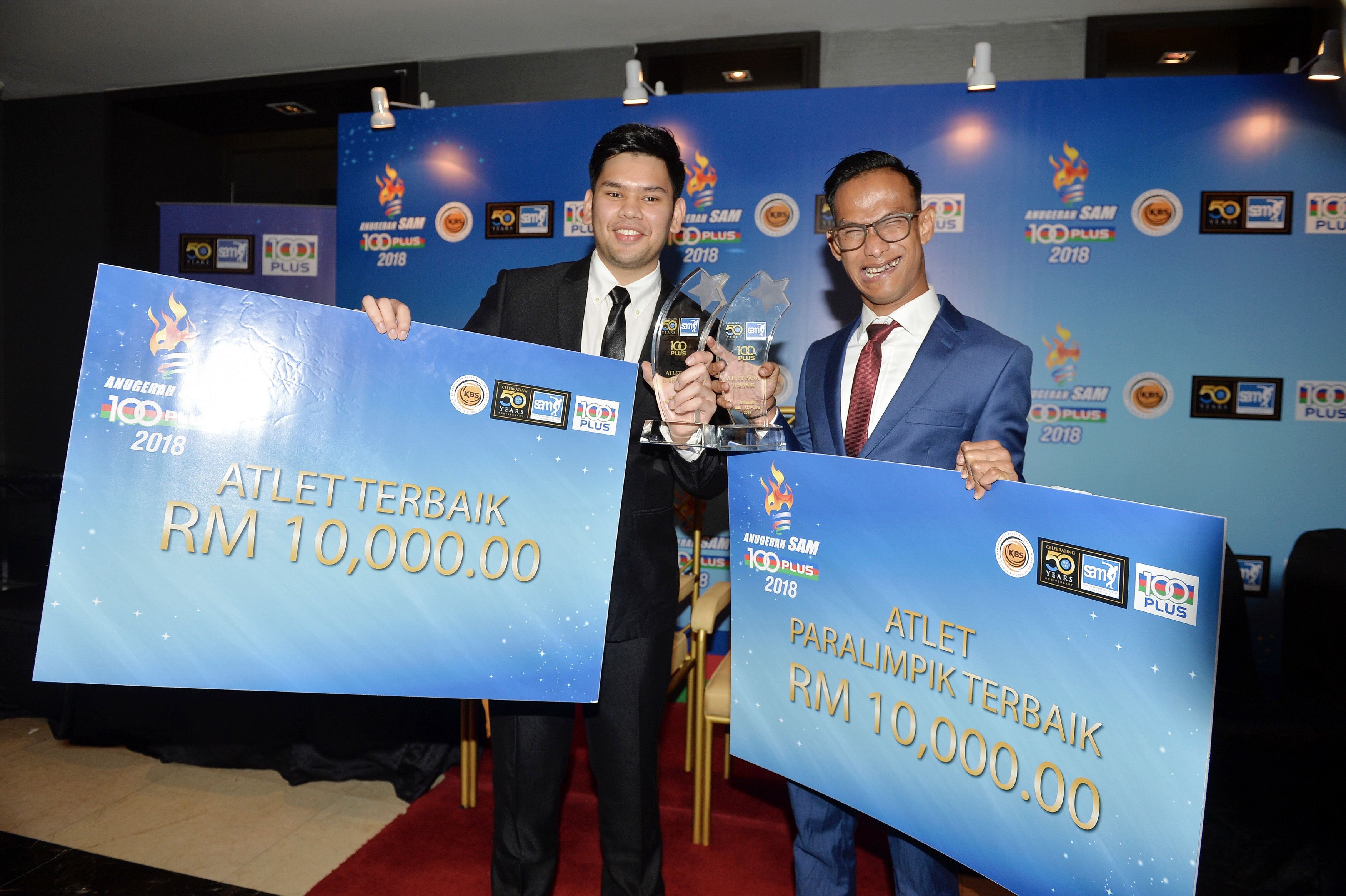 Rafiq, Ridzuan dinobat Atlet Terbaik 2018