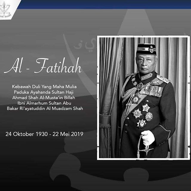 Menteri Kabinet rafak sembah takziah kemangkatan Sultan Ahmad Shah