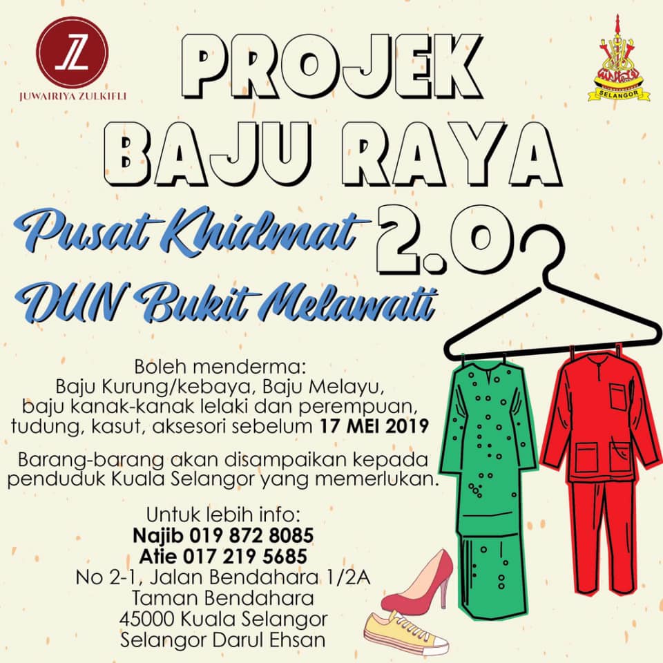 Sumbang pakaian, bantu mereka yang memerlukan