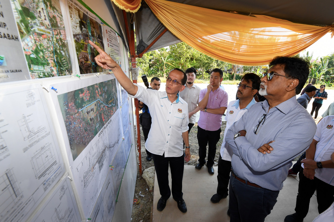 Satu projek tebatan banjir di Sandakan siap September