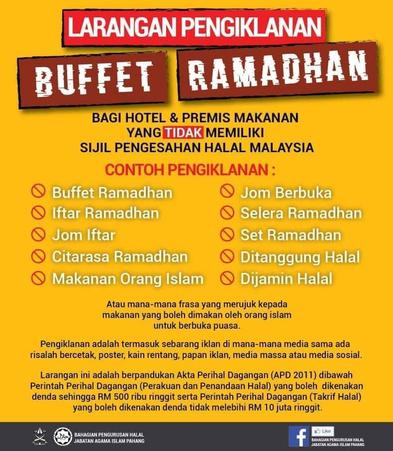 Promo Ramadan tiada sijil halal berisiko didenda hingga RM10 juta