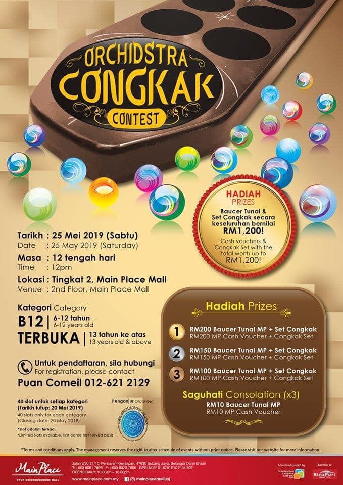 PADAT anjur pertandingan congkak sempena Orchidstra Raya