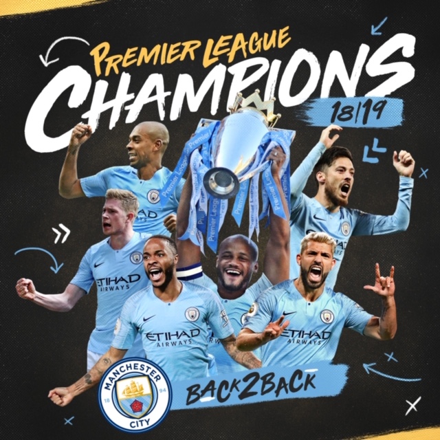 PL: Manchester City kekal kejuaraan musim 2018/19