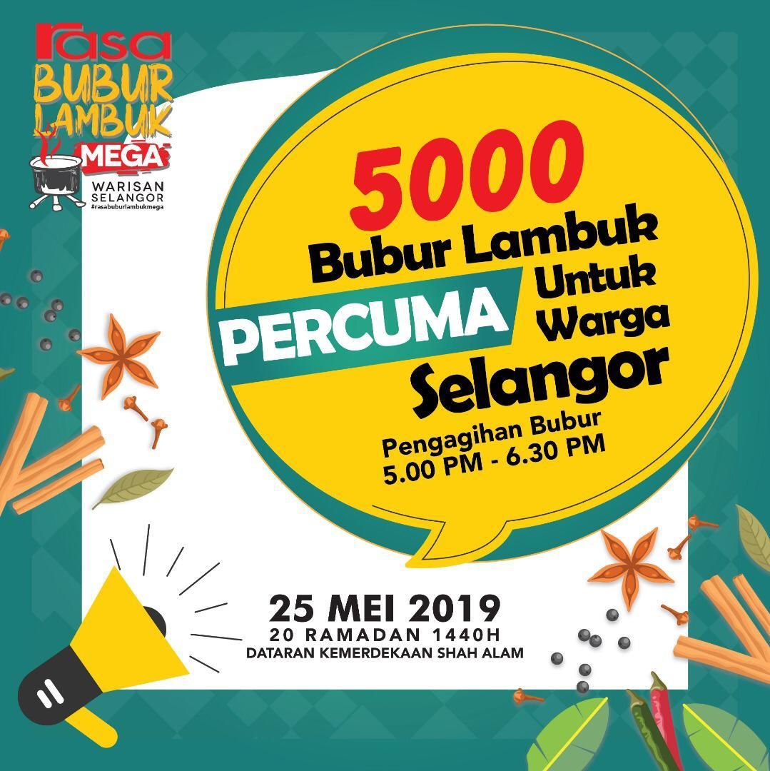 Kerajaan Negeri edar 5,000 bubur lambuk esok